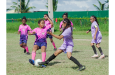 Action gets going in the quarter-final and semi-final of the MVP Sports Girls U-11 Pee Wee Football Tournament (Japhet Savory photo)