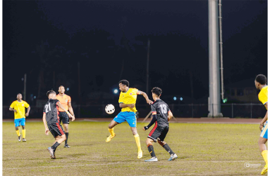 Action from the latest round of the Linden Summer Super Cup Football tournament
