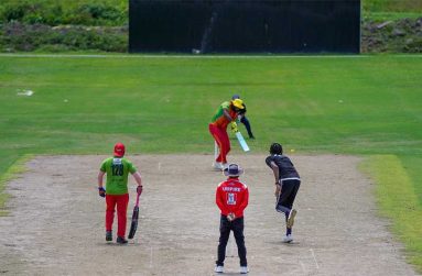 action from last weekend’s Essequibo Zone of the Kares One Guyana T10 Tapeball Blast 2025