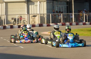 Part of the action at the KFC Mega Grand Prix yesterday (Samuel Maughn photo)