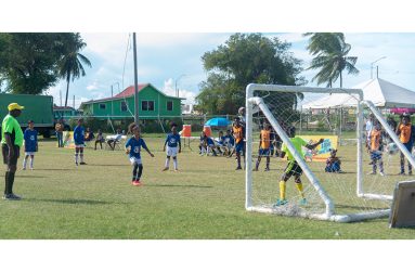 This Japeth Savory photo captures quarter final action in the MVP sports Girls U11 championship