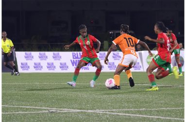 Action in the Women’s Division-One League