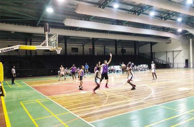 Part of the action in the Victory Valley Royals and Kings clash on Saturday night.