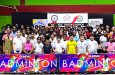 Some of the participants from the National Junior and Senior Badminton Tournament