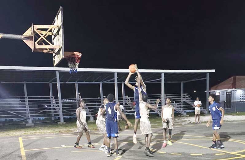 Action in the Kevin ‘2feet’ Joseph/ Team 13 U-23 Basketball Tournament