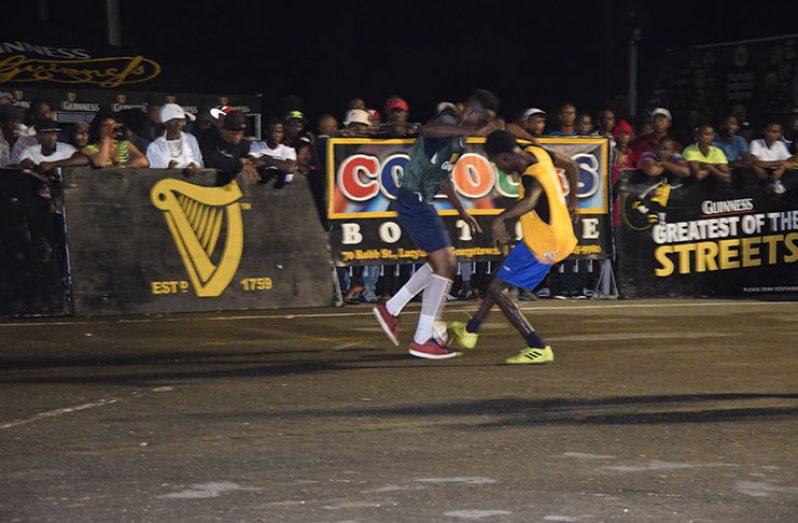 Action in the earlier rounds of the Guinness Greatest of the Streets Georgetown leg