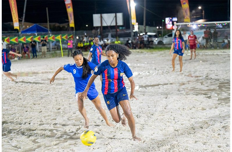 ‘One Guyana’ King and Queen of the Sand Football action continues tonight and tomorrow