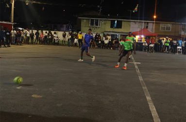 Action from night two of the ‘Settlement of All Arguments’ Street Football Tournament