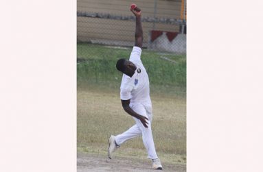 Left-arn spinner Anthony Adams finished with 5-26 on Saturday.