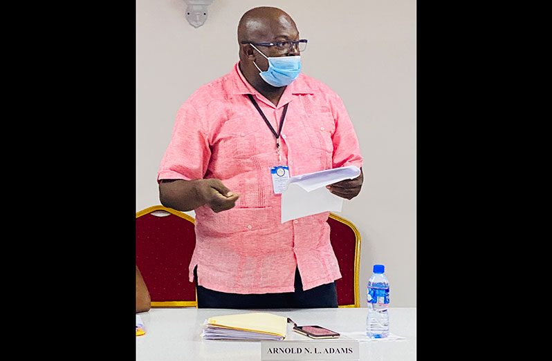 Prime Minister Representative and PPP/C RDC councillor Arnold Adams