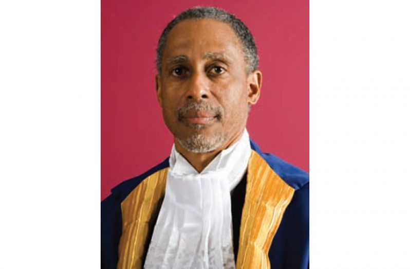 President of CCJ, Justice Adrian Saunders