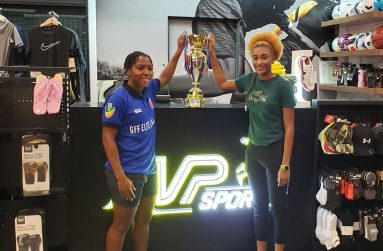 Afena Baptiste of Tiger Bay (left) and Hasha Holder of Fruta Conquerors