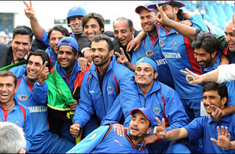 Afghanistan celebrate qualifying for the ICC World Twenty20