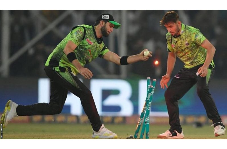 Lahore Qalandars captain Shaheen Shah Afridi completed a run-out to secure the title.