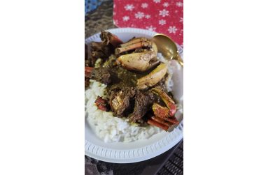 After the  hard work comes the feast- it was worth the effort