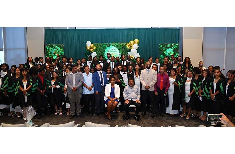 Minister of Agriculture, Zulfikar Mustapha along with GSA's graduating class of 2026 and other officials