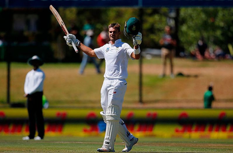 Aiden Markram makes his maiden Test century. (AFP)