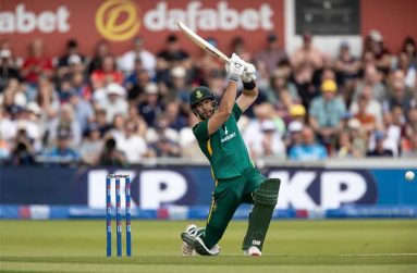 Aiden Markram blazes a drive over the covers in his flying start • Getty Images