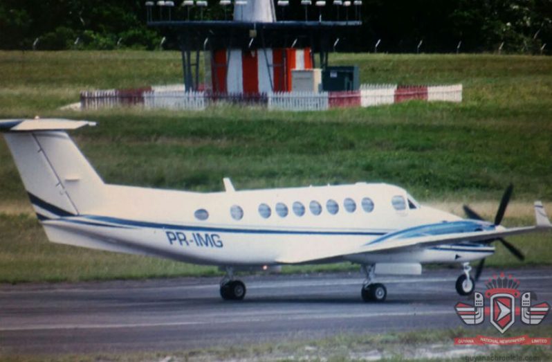 The Beechcraft King Air at the CJIA today.