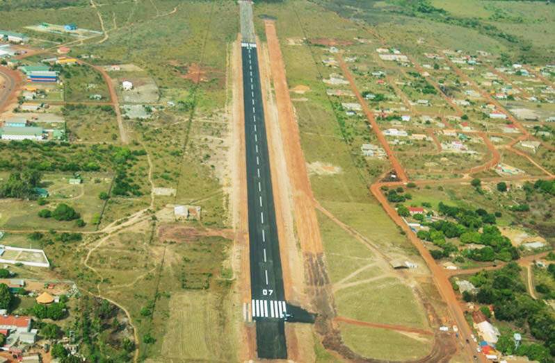 The $185 million Lethem aerodrome runway, which was commissioned in 2021