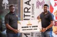 Akeem Greene (left), representing FL Sport and Dinesh Bisessar, representing Montra Restaurant and Lounge