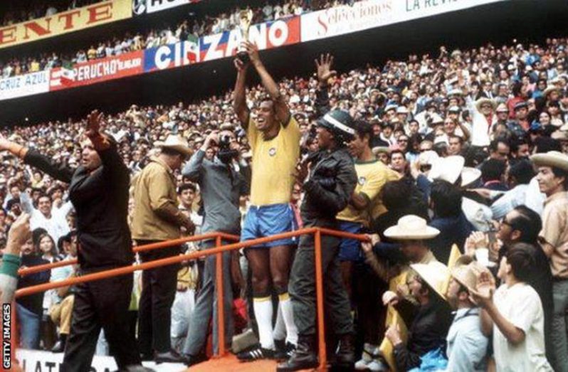 (Flashback): Carlos Alberto lifted the Jules Rimet trophy at the Azteca Stadium in Mexico in 1970