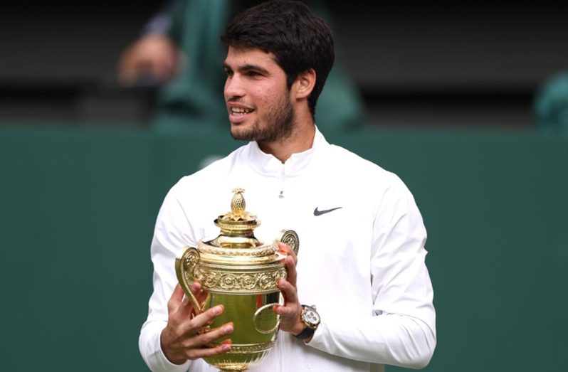 Carlos Alcaraz won his second grand slam before turning 21 with Sunday’s Wimbledon triumph