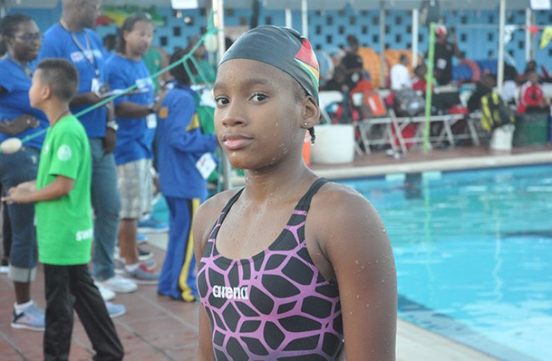 Goodwill Swim Meet gold medallist Aleka Persaud