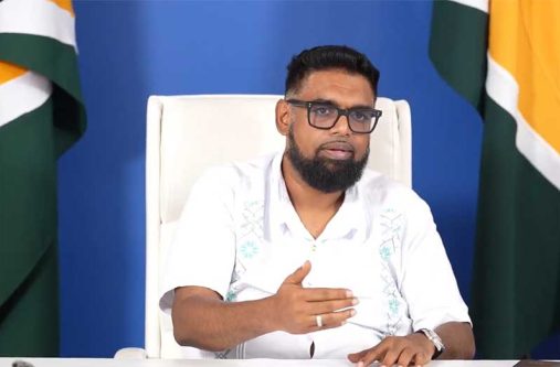 President, Dr Irfaan Ali during his recent broadcast