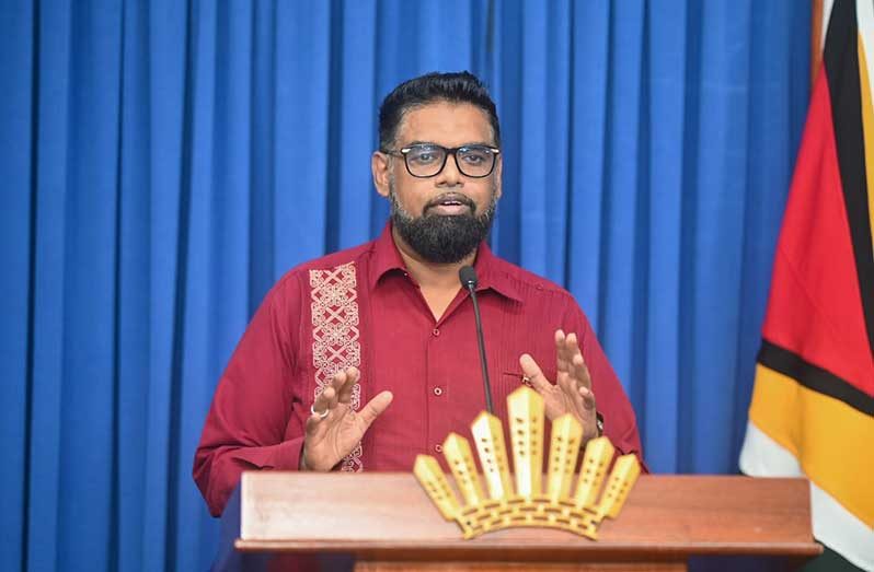 President Dr Irfaan Ali (Delano Williams photo]