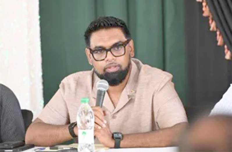 President Dr Mohamed Irfaan Ali