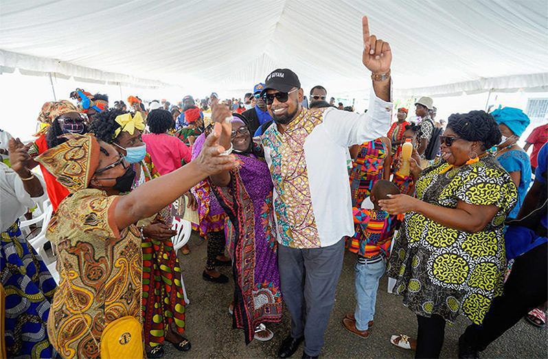 President, Dr Irfaan Ali greeted on his arrival at a previous Emancipation Day Cultural Diversity Festival