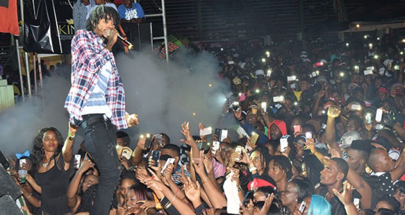 Alkaline performing at the National Park  Sunday morning