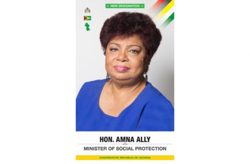 Social Protection Minister Amna Ally
