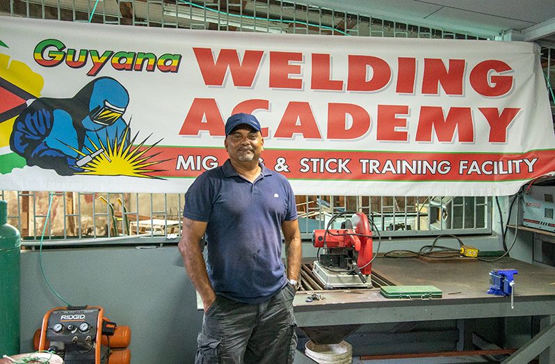 Guyanese/American welder, Mohamed Ally (Delano Williams photo)