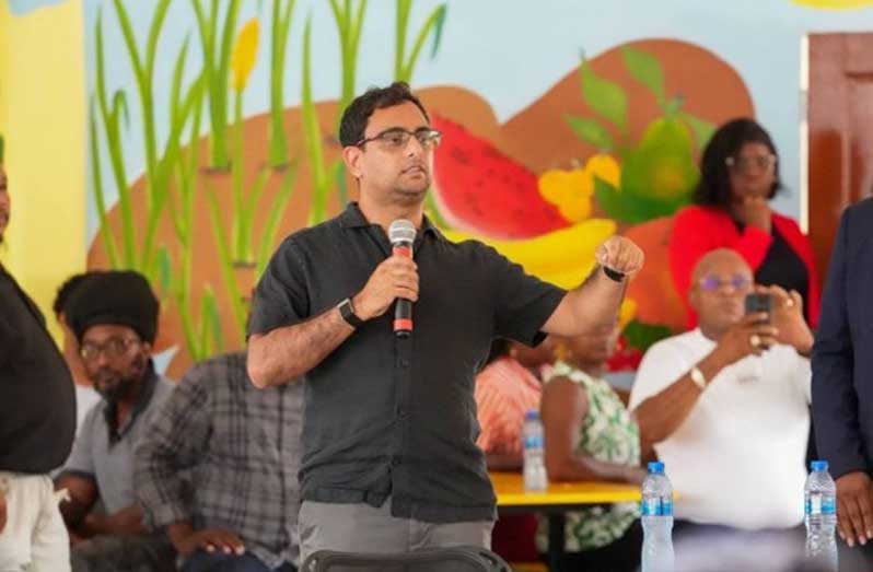 Minister of Public Service, Government Efficiency and Implementation, Zulfikar Ally, as he addressed the audience on Thursday afternoon