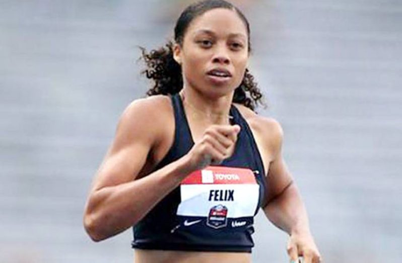 Allyson Felix is named to her ninth consecutive U.S. team for the World Championships. ( AFP)