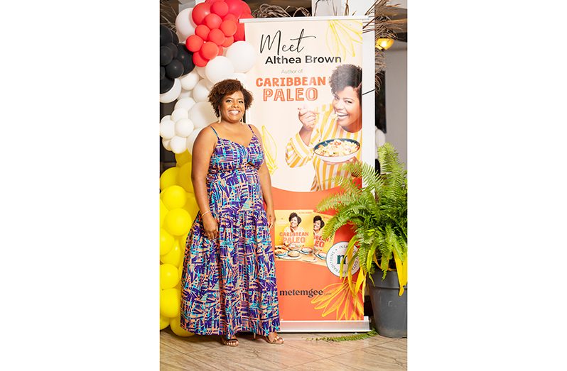 The enigmatic Althea Brown at the launch of Caribbean Paleo (Travon Barker photos)