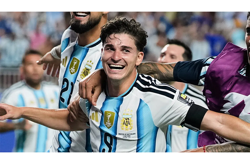 Julian Alvarez's stunning strike sent Argentina on their way to the semi-finals (Photo: Skysports)
