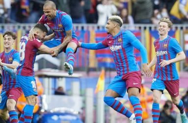 Dani Alves is the first Barcelona player to score, assist and be sent off in a La Liga game since at least 2004-05