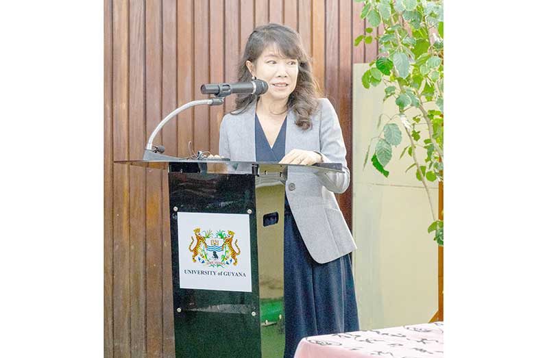 Chinese Ambassador to Guyana, Yang Yang (Elton John photo)
