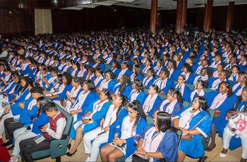 Earlier this year, the largest batch of Nursing Assistants (734) graduated from government’s hybrid training programme