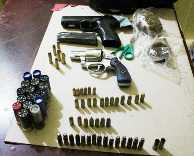 The items which the police discovered during the course of the investigations.
