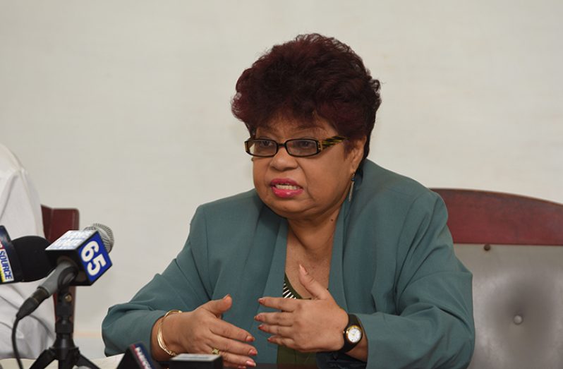 General-Secretary of the PNCR, Amna Ally (Samuel Maughn photo)