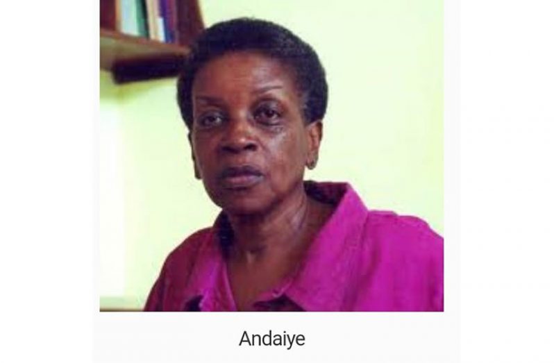 The late women’s rights activist, Andaiye