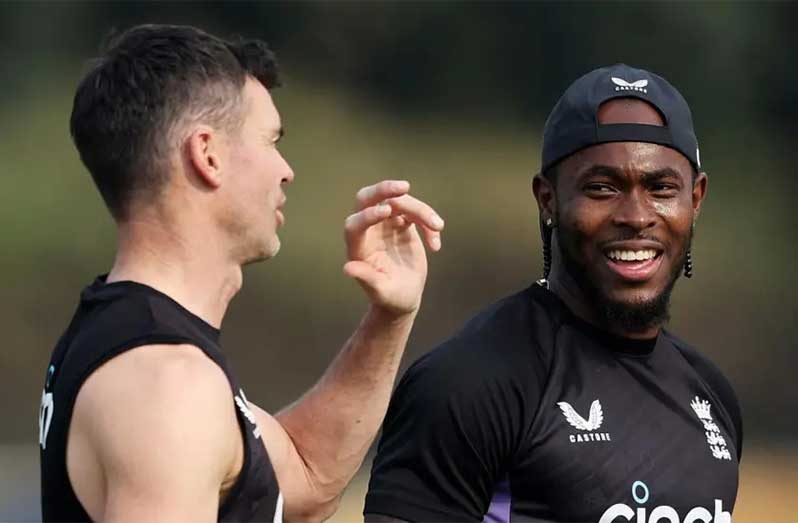 James Anderson was in the England team the last time Jofra Archer played a Test, in 2021.