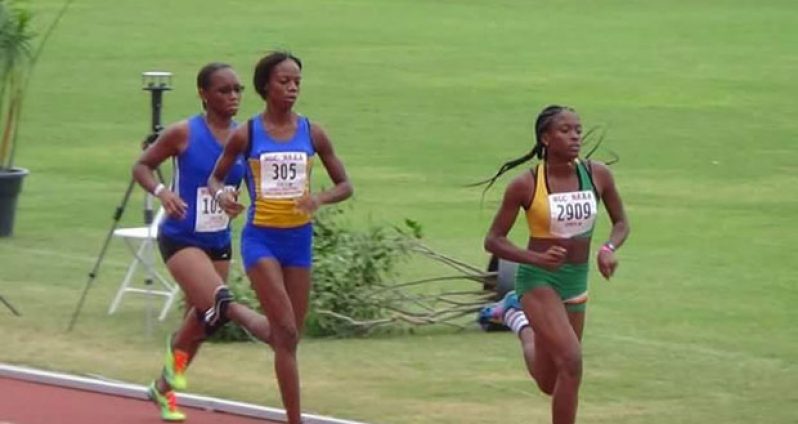 Guyana’s Andrea Foster at the Hampton International Games