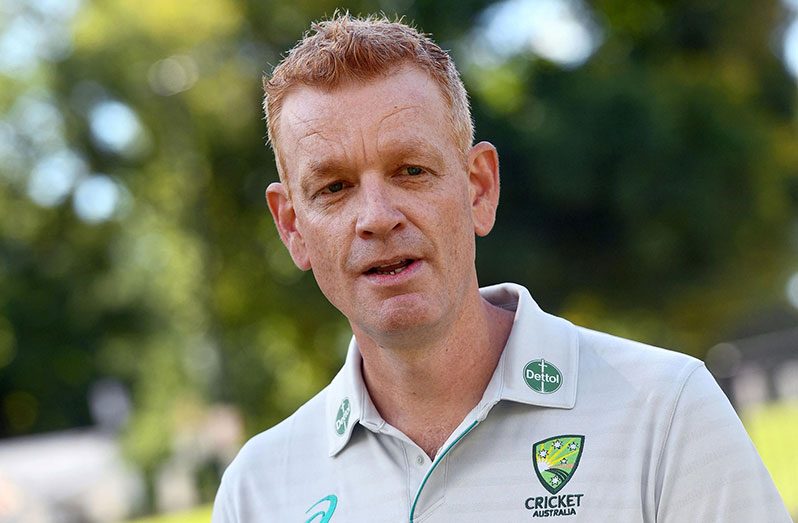 Andrew McDonald speaking with the media on Wednesday (Getty)