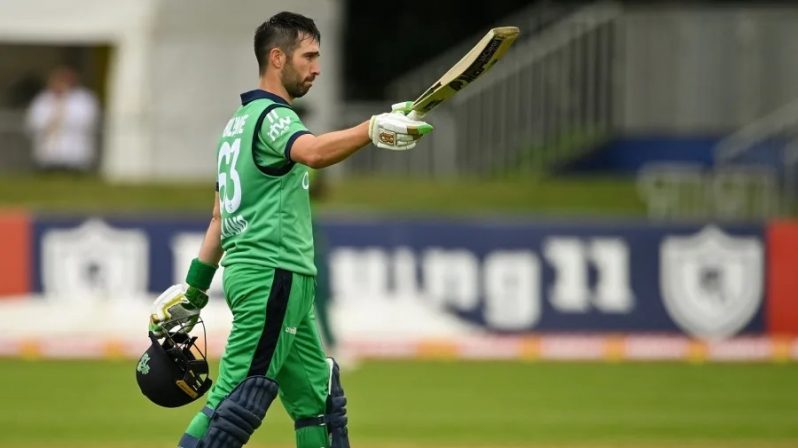 Andy Balbirnie scored his seventh ODI hundred. (Sportsfile via Getty Images)