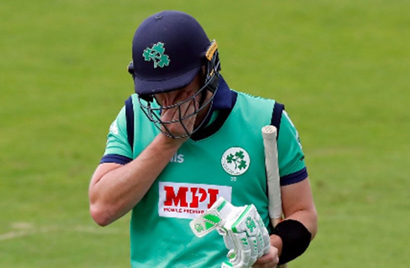 Ireland skipper Andy Balbirnie top-scored with 71 in Saturday’s ODI opener